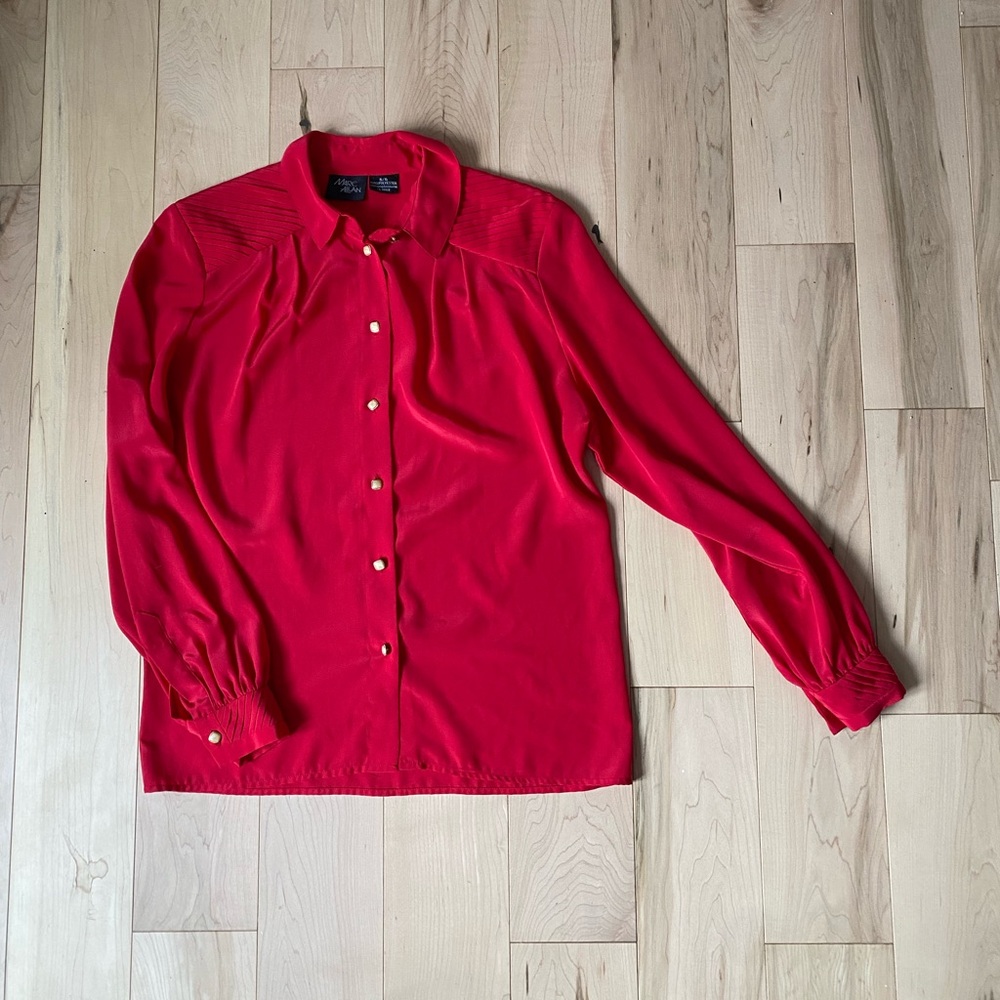 Vintage red blouse